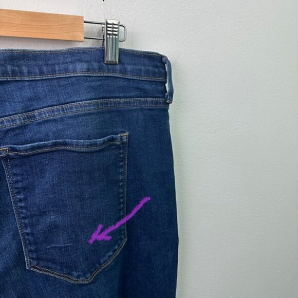 Banana Republic Mid Rise Skinny Dark Wash Jeans Size 35 - Picture 7 of 10